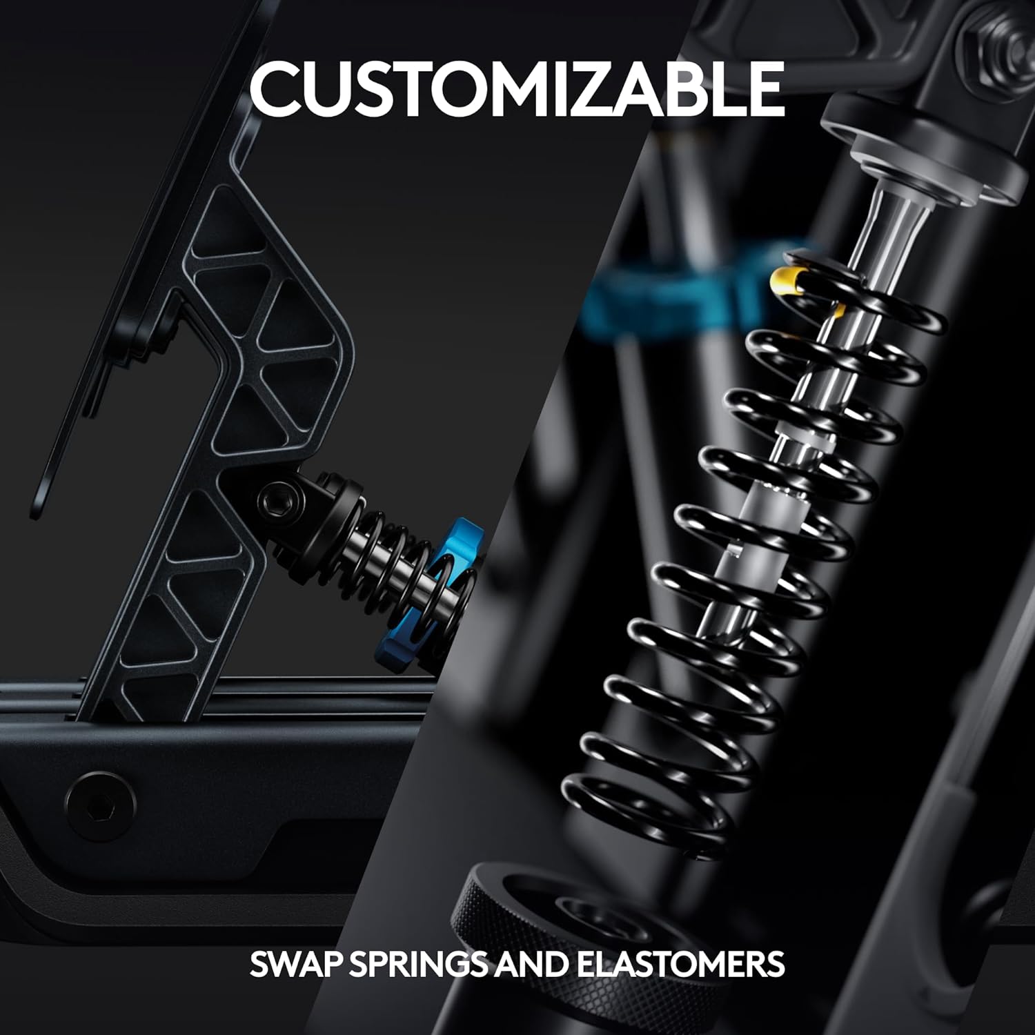 Logitech G PRO Racing Pedals - Racing Simulator Pedals with 100kg Load Cell Brake, Fully Customizable, Swappable Springs  Elastomers, Modular Design