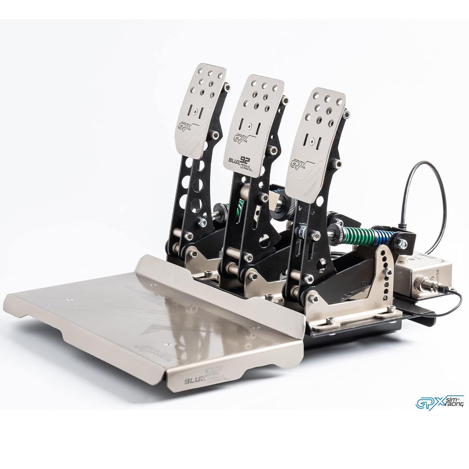 Sim Racing Professionals Aluminum Pedals, Aluminum and steel internal mechanism, E-Sport equipments, Fully compatible with all PC