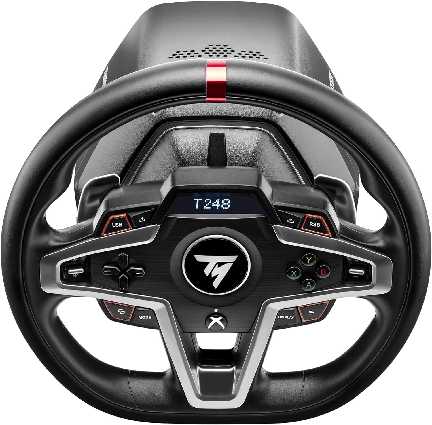 Thrustmaster T248P, Racing Wheel and Magnetic Pedals, HYBRID DRIVE, Magnetic Paddle Shifters, Dynamic Force Feedback, Screen with Racing Information (PS5, PS4, PC)