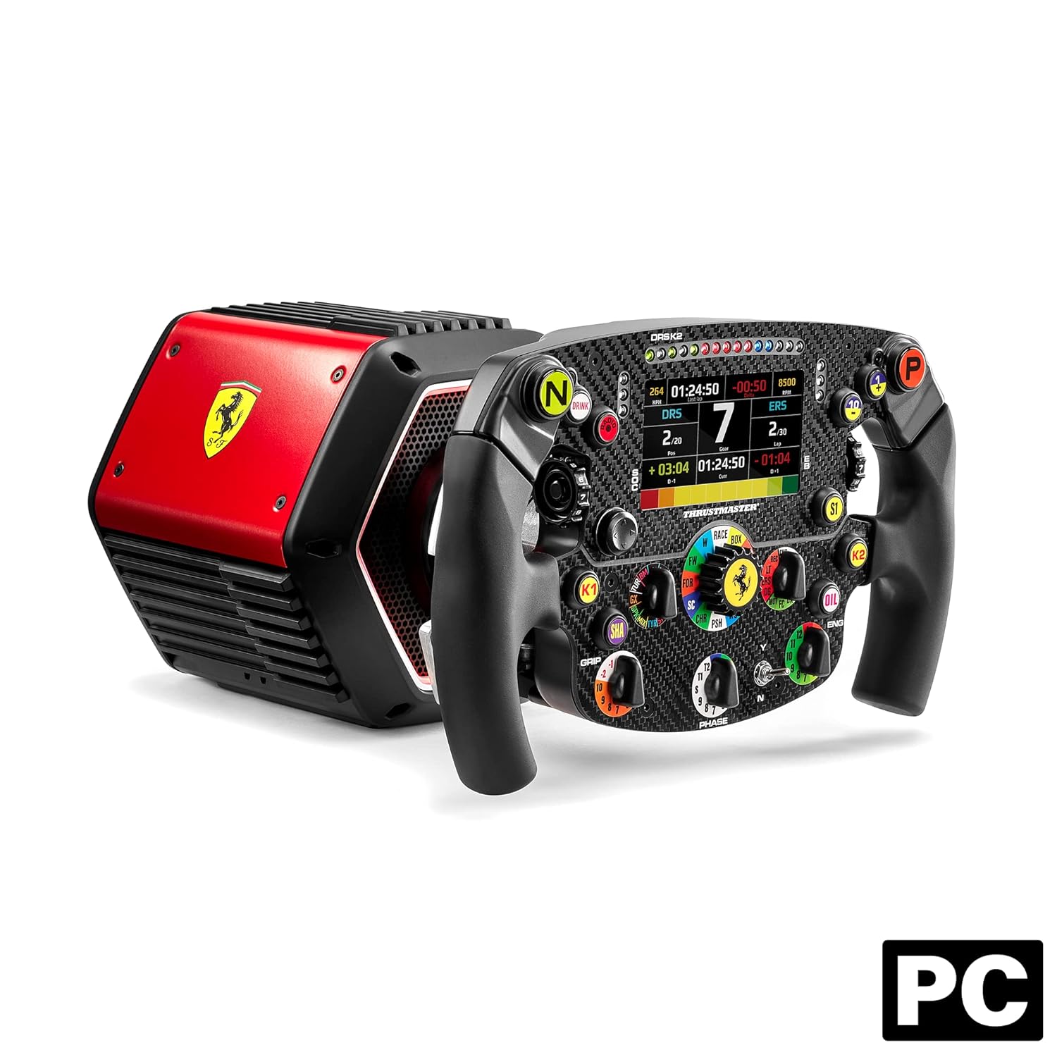 Thrustmaster T818 Ferrari SF1000 Simulator, Direct Drive, Sim Racing Force Feedback Racing Wheel for PC, Officially Licensed by Ferrari (PC)