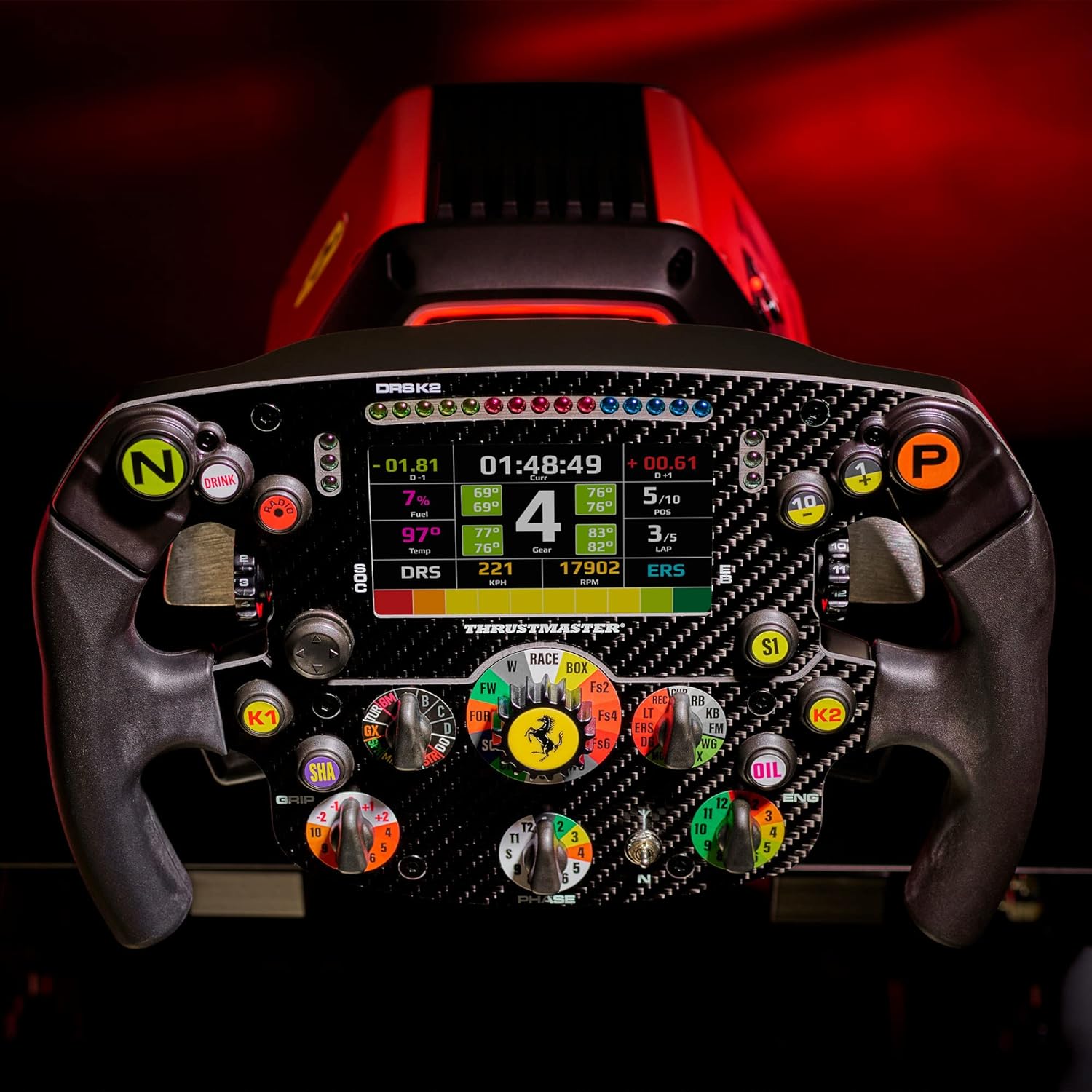 Thrustmaster T818 Ferrari SF1000 Simulator, Direct Drive, Sim Racing Force Feedback Racing Wheel for PC, Officially Licensed by Ferrari (PC)