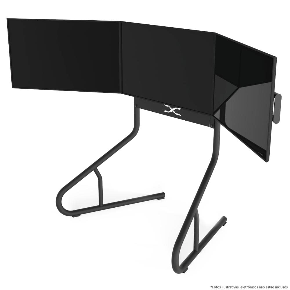 Extreme Sim Racing Triple Screen Tv Stand Add-on Upgrade With Back Tray - Fits almost all Sim Racing Rigs in the Market - Suitable for TV sizes up to 3 x 37