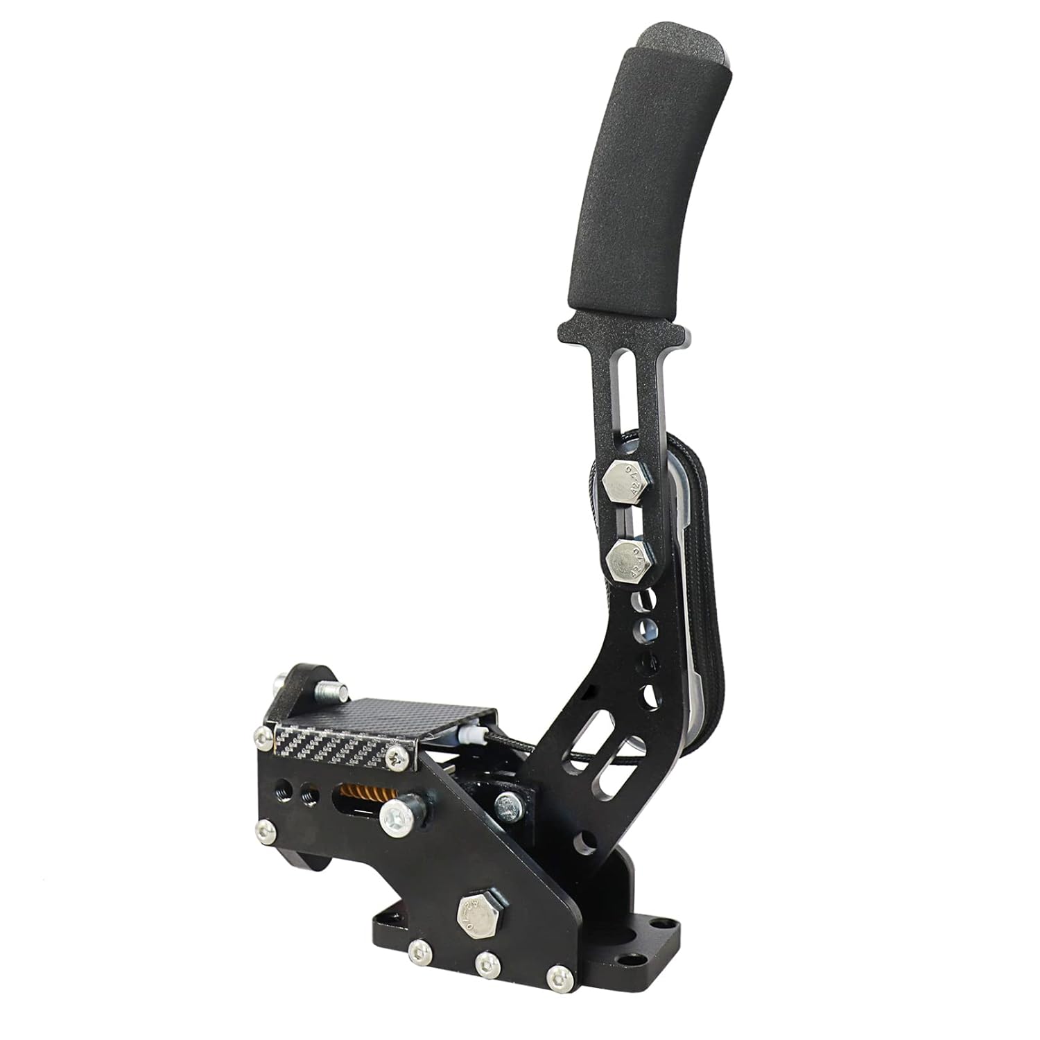 Mkbve 64Bit PC USB Handbrake - Sim Racing Handbrake for Logitech G920 G29 G25 G27 T500 T300 FANATECOSW Dirt Rally(Black with clamp)