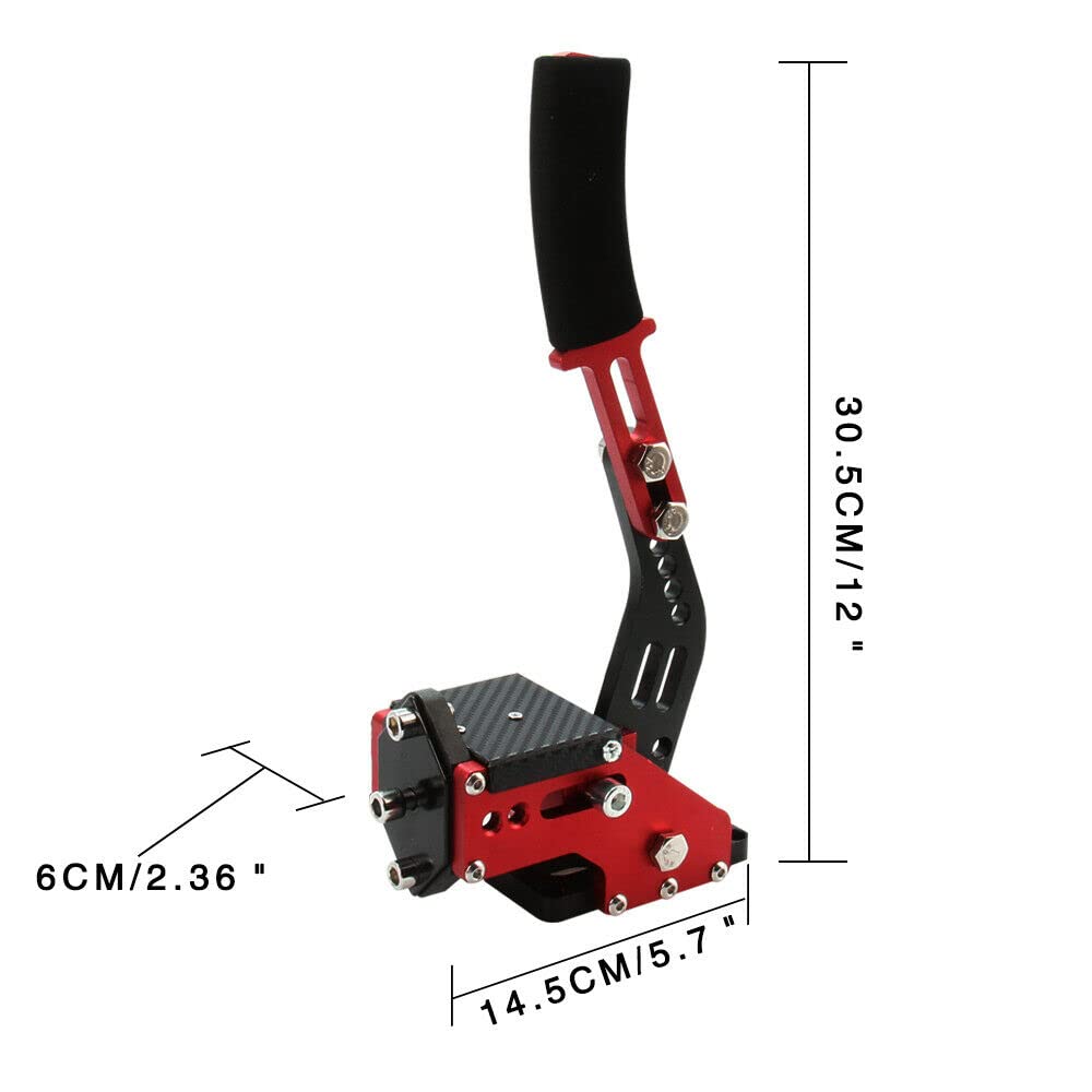 OSIAS 64Bit PC USB SIM Handbrake Non-Contact Plus Hall Sensor，Linear E Brake for Racing Games T500 T300 G25/G27/G29 ，FANATECOSW Dirt Rally，DiRT Rally 2/4, LFS, Project CARS 2/3, etc