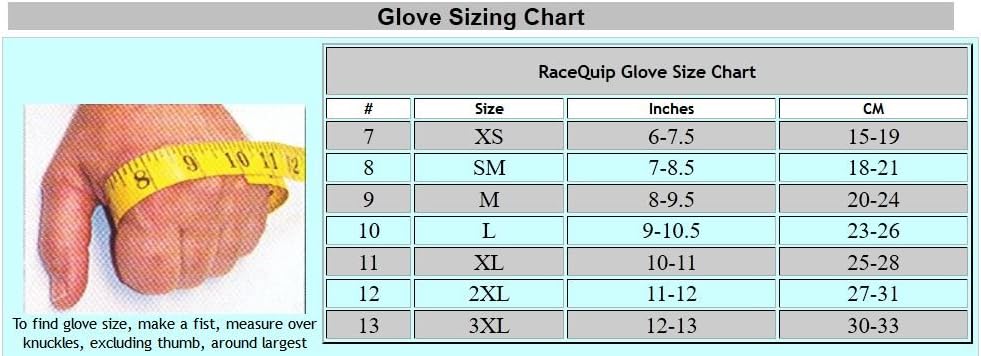 RaceQuip Basic Race Gloves 350 Series 1 Layer Nomex Non SFI Black Medium 350003