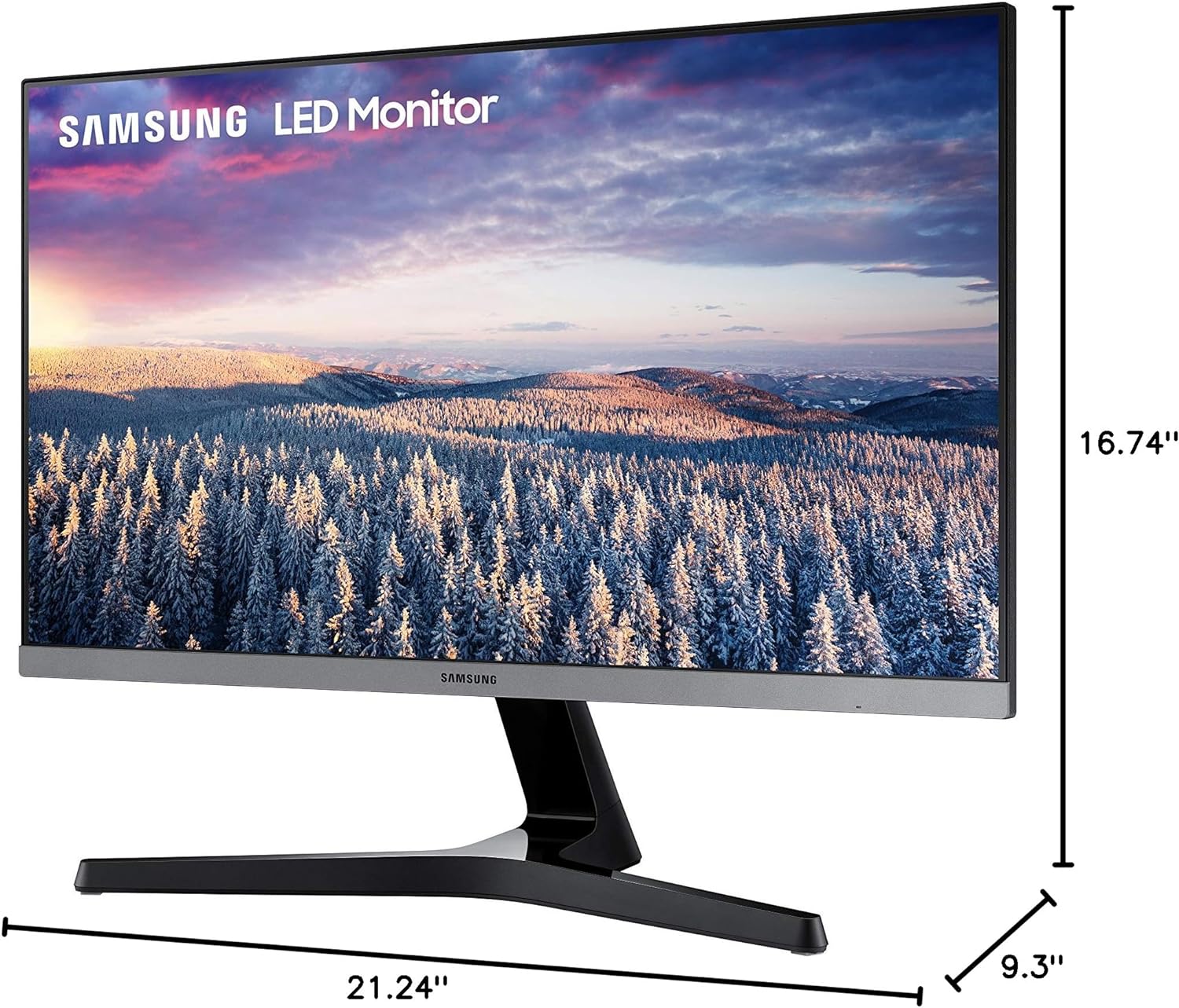 SAMSUNG 27 CF39 Series FHD 1080p Curved Computer Monitor, Ultra Slim Design, AMD FreeSync, 4ms response, HDMI, DisplayPort, VESA Compatible, Wide Viewing Angle, LC27F398FWNXZA, Black