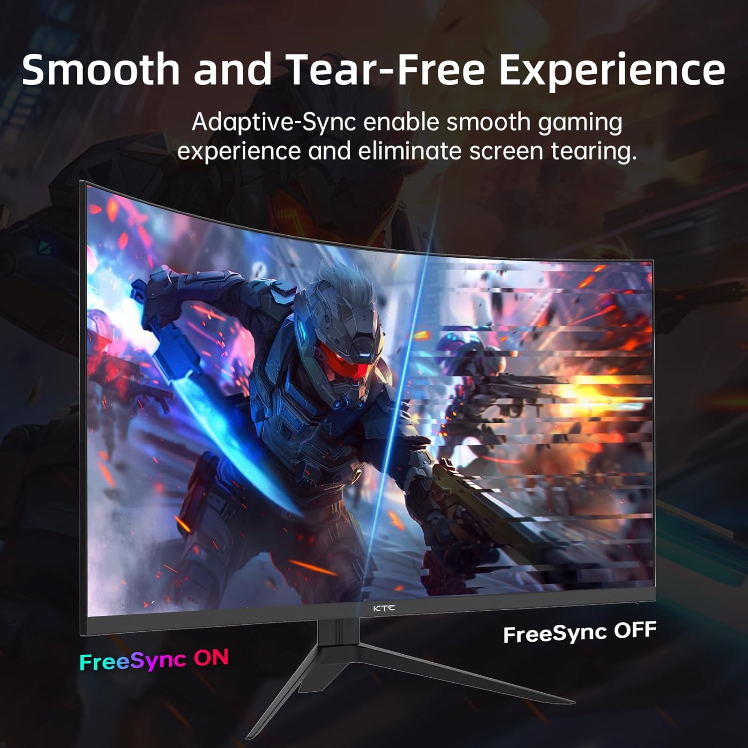 32 Inch Curved Gaming Monitor, FHD 1080P 165Hz PC Monitor, 1500R, 122% sRGB with HDR, FreeSync Premium, HDMI 2.0x2, DisplayPort 1.4, VESA Compatible, Tilt Adjustable, Eye Care, H32S17C