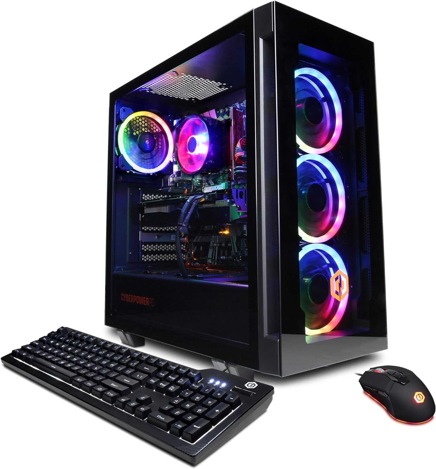 CyberpowerPC Gamer Master Gaming PC, AMD Ryzen 5 7600 3.8GHz, GeForce RTX 4060 8GB, 16GB DDR5, 500GB NVMe SSD, Wi-Fi Ready  Windows 11 Home (GMA2700A)