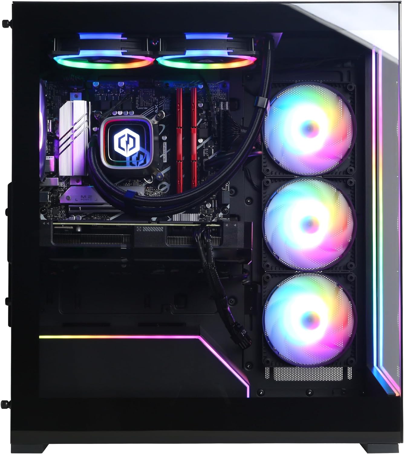 CyberPowerPC Gamer Supreme Liquid Cool Gaming PC, AMD Ryzen 7 7800X3D 4.2GHz, GeForce RTX 4070 Ti Super 16GB, 32GB DDR5, 2TB PCIe Gen4 SSD, WiFi Ready  Windows 11 Home (SLC8480A3)