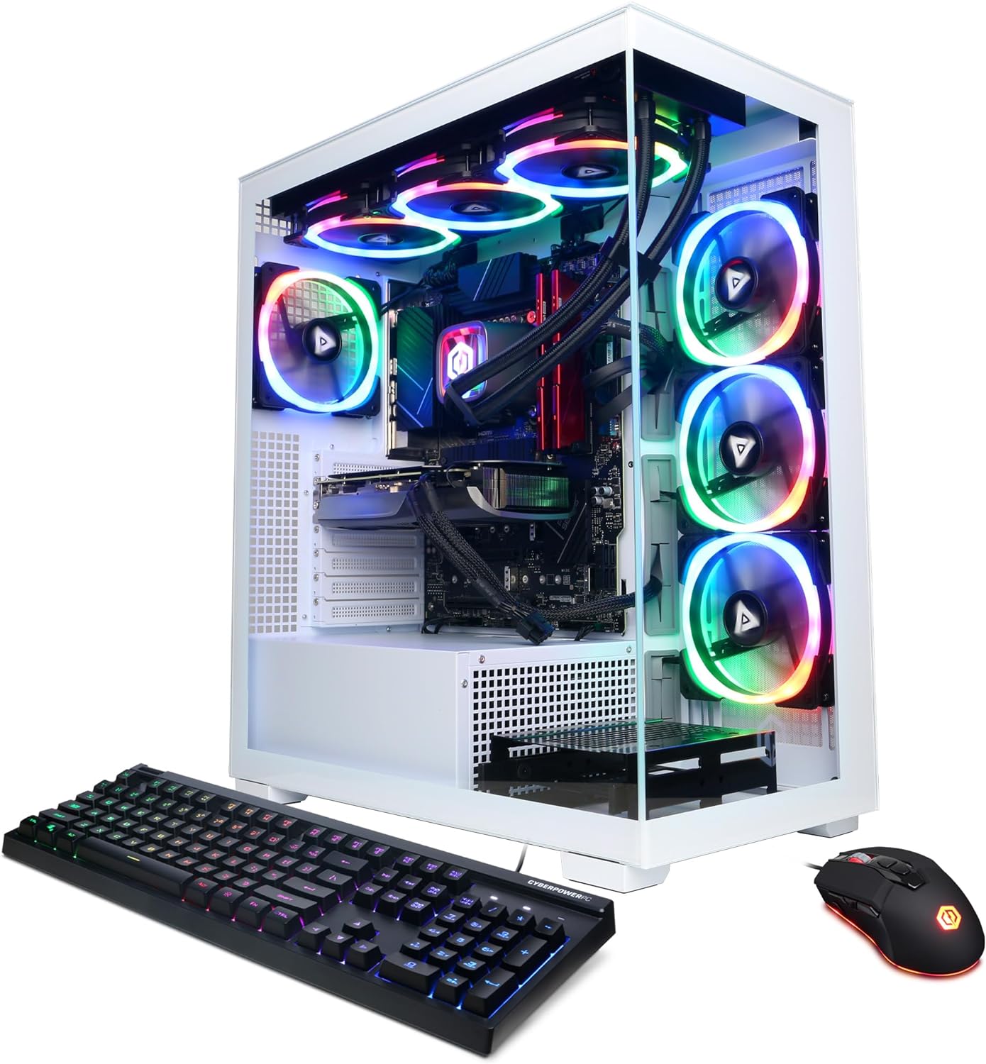 CyberPowerPC Gamer Xtreme VR Liquid Cool Gaming PC, Intel Core i9-14900KF 3.2GHz, GeForce RTX 4080 Super 16GB, 64GB DDR5, 4TB PCIe Gen4 SSD, WiFi Ready  Windows 11 Home (GXiVR8620A4)