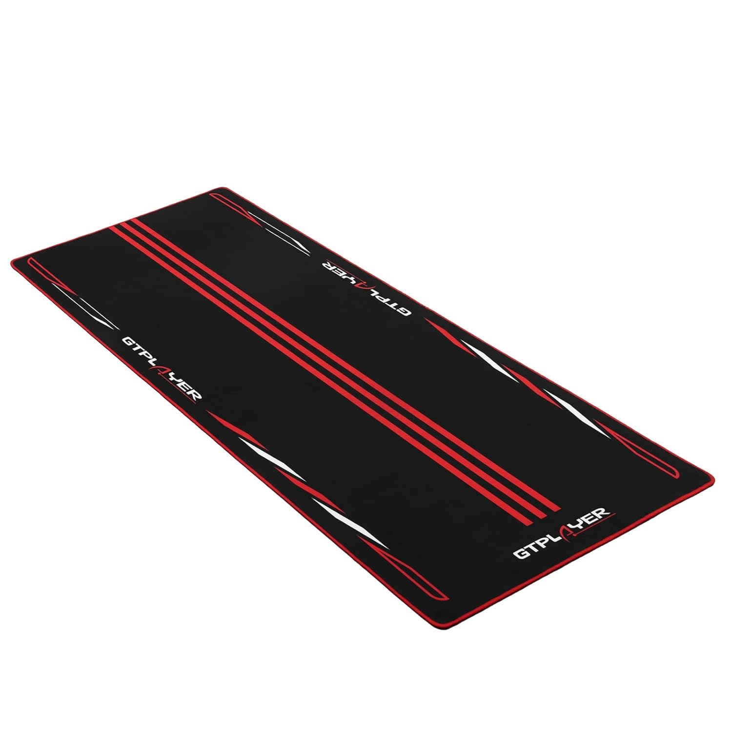 GTPLAYER Gaming Floor Mat Sim Racing Cockpits | Easy to Clean, Anti-Slip Racing Floor Mat | Dimensions: 56.3x28 inches (Red)