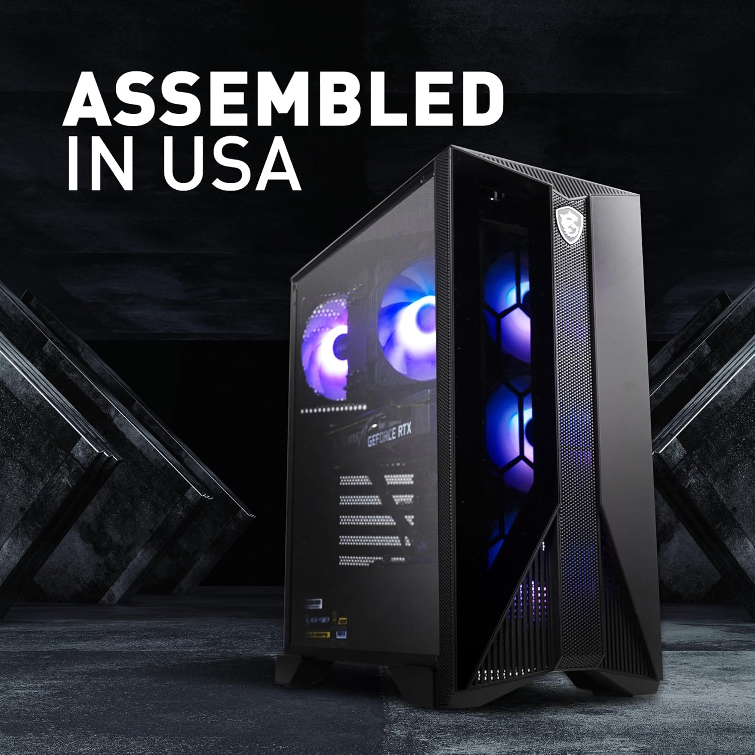 MSI Aegis ZS Gaming Desktop, AMD Ryzen 7 7700, GeForce RTX 4060, 16GB RAM, 1TB SSD, RGB Fan Cooling, Wi-Fi 6E, Keyboard  Mouse Included, DIY Friendly, Windows 11 Home-Adv: 7NUC-607US