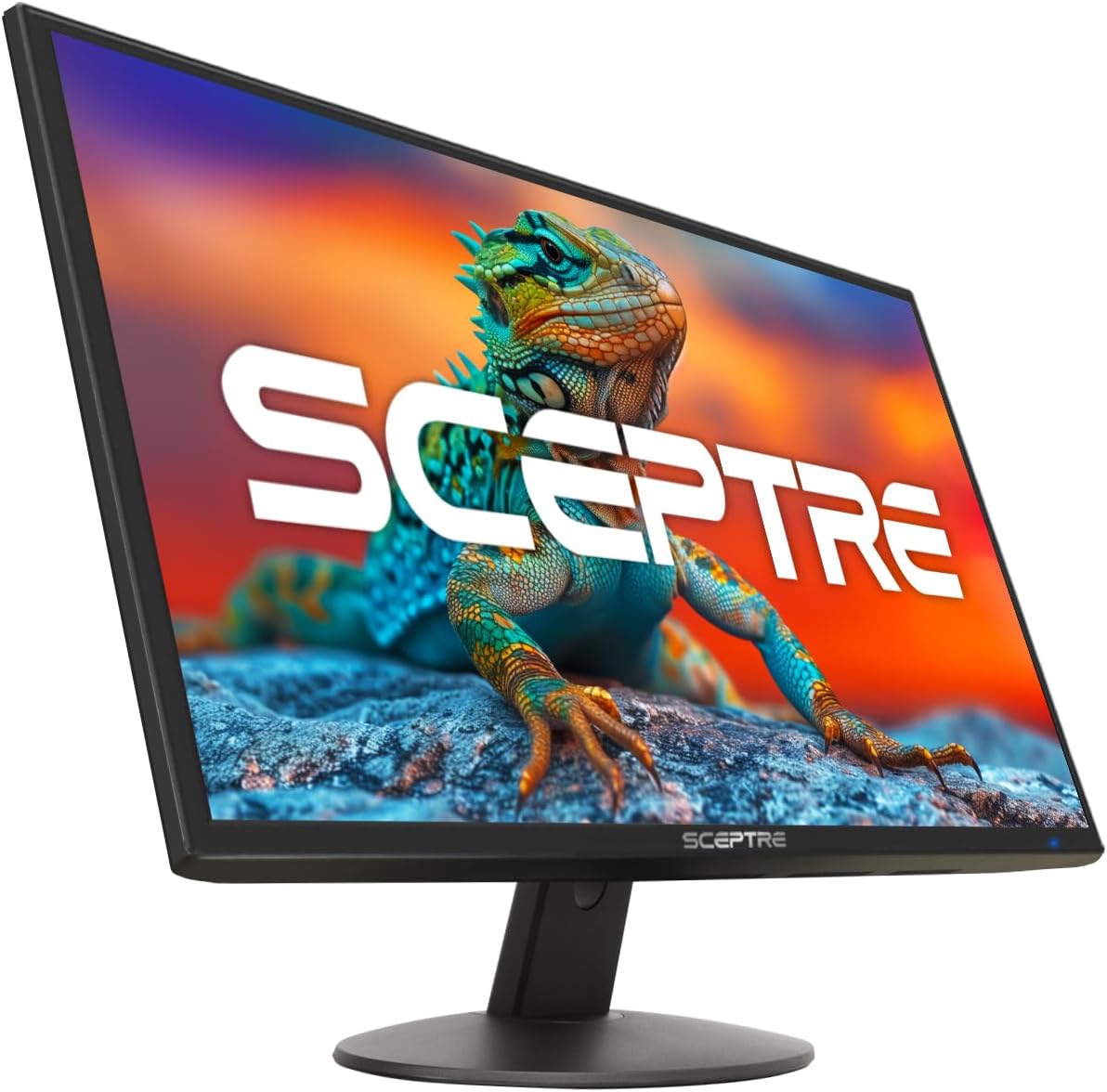 Sceptre 22 inch 75Hz 1080P LED Monitor 99% sRGB HDMI X2 VGA Build-In Speakers, Machine Black (E225W-19203R series)