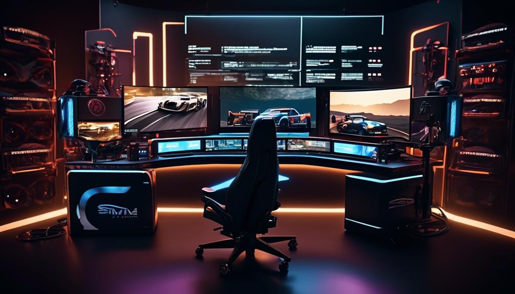 optimal monitor configuration for sim racing